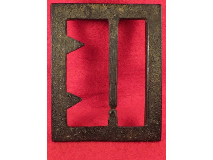 Confederate "Georgia" Frame Buckle - Thick, Heavy Type - Sydney G. Kerksis Collection