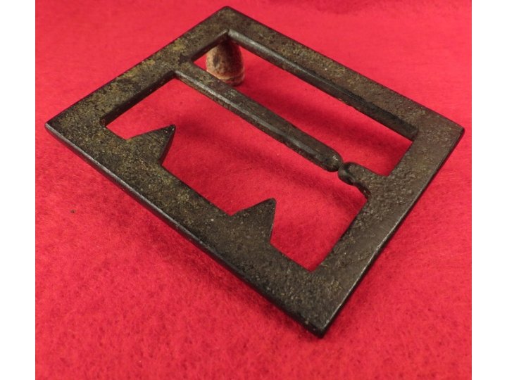 Confederate "Georgia" Frame Buckle - Thick, Heavy Type - Sydney G. Kerksis Collection