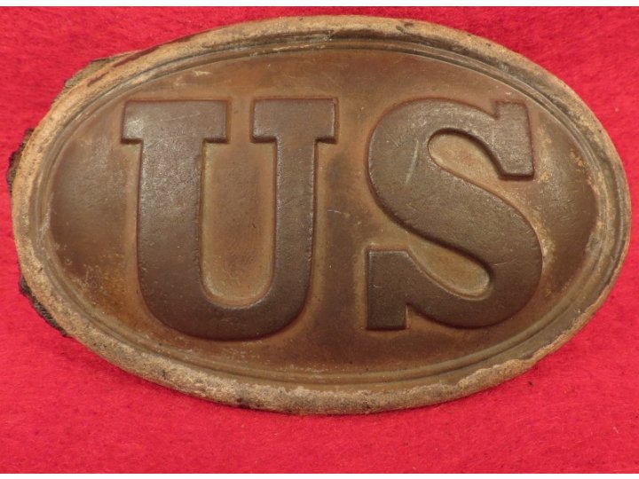 US Belt Buckle with Partial Belt Leather