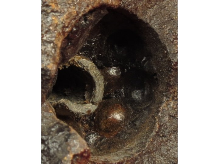 Fired 3 Inch Schenkl Case-Shot Artillery Shell Fragment - Front Section