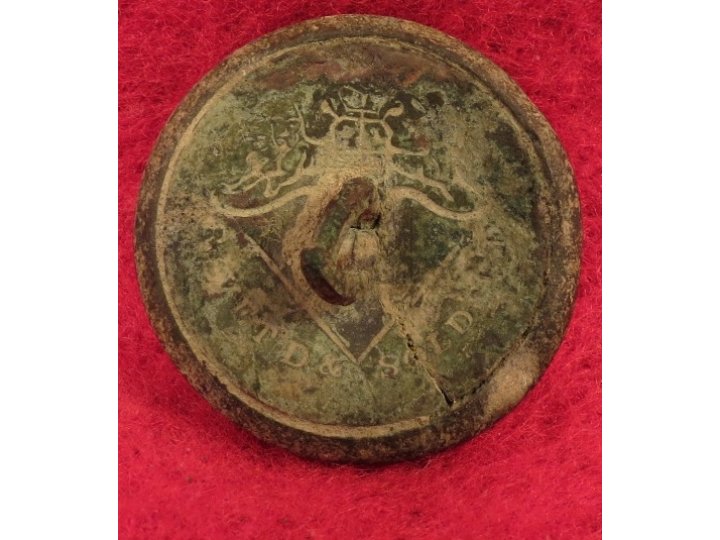 Confederate Army Officer Button