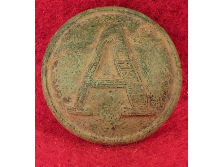 Confederate Artillery - Lined "A" Button