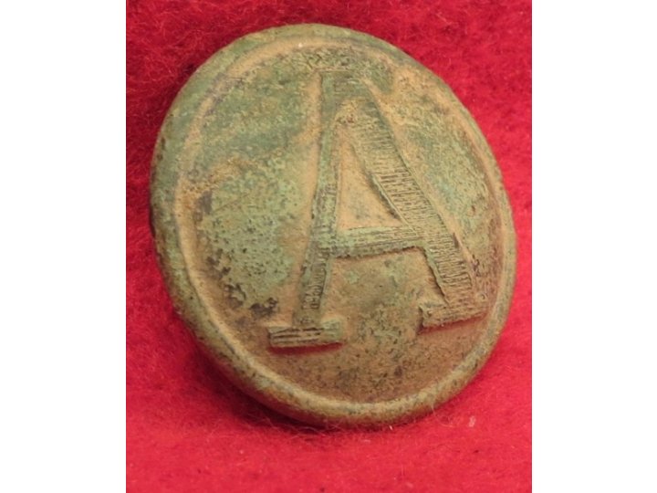 Confederate Artillery - Lined "A" Button