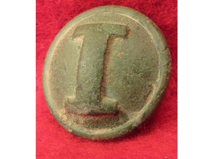 Confederate Infantry - Cast "I" Button - High Quality