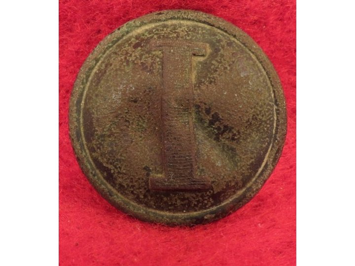 Confederate Infantry - Lined "I" Button