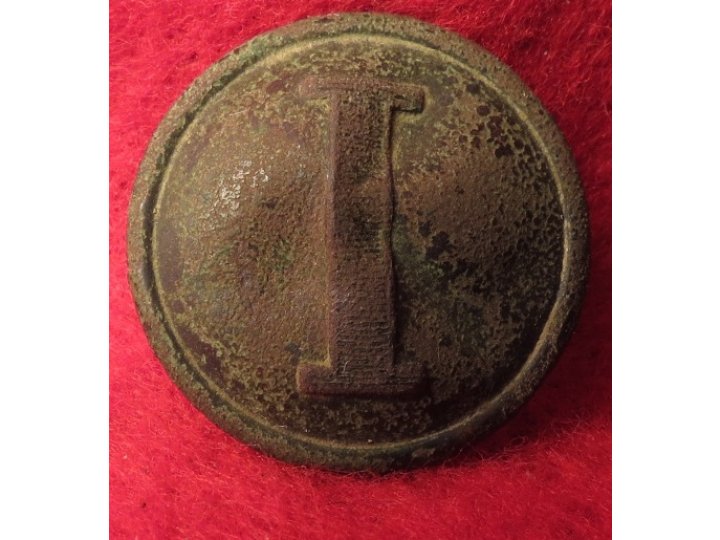 Confederate Infantry - Lined "I" Button