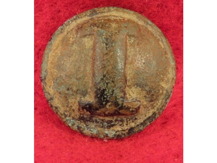 Confederate Infantry - Cast "I" Button