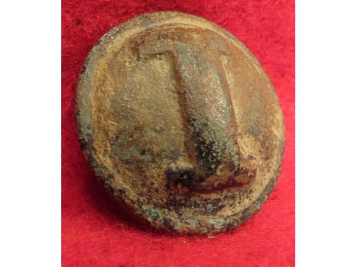 Confederate Infantry - Cast "I" Button