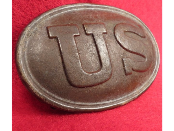 US Belt Buckle with Partial Belt Leather