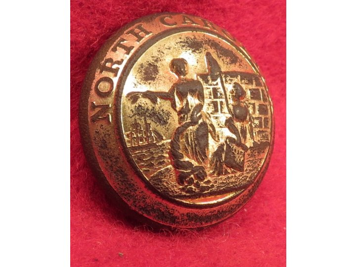 North Carolina State Seal Coat Button