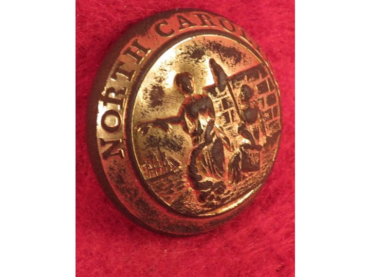 North Carolina State Seal Coat Button