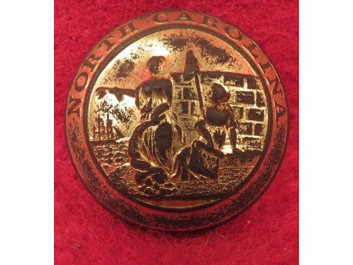 North Carolina State Seal Coat Button