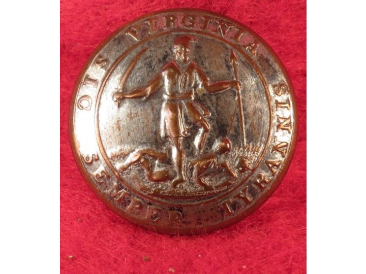 Virginia State Seal Coat Button