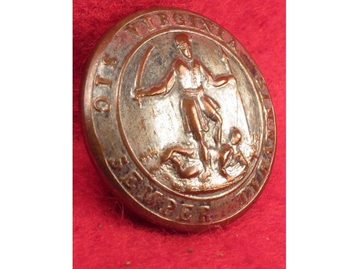Virginia State Seal Coat Button