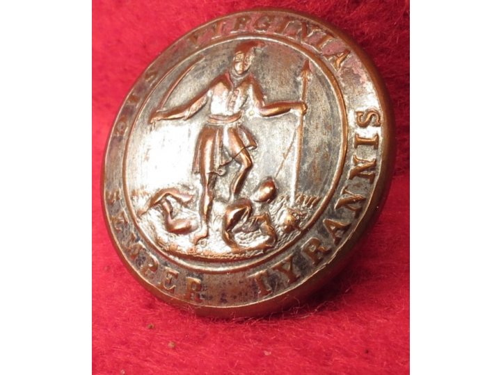Virginia State Seal Coat Button
