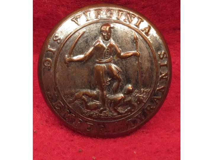 Virginia State Seal Coat Button