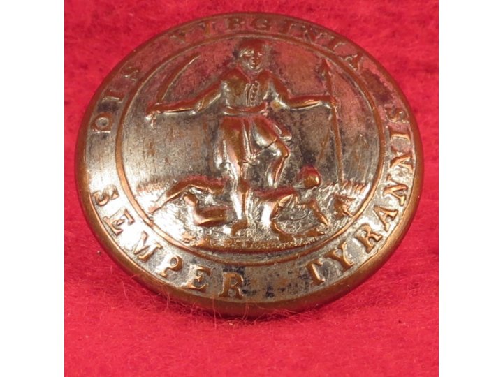 Virginia State Seal Coat Button