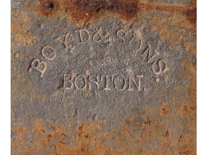 US Cartridge Box Plate - Maker Marked "BOYD & SONS / BOSTON" 