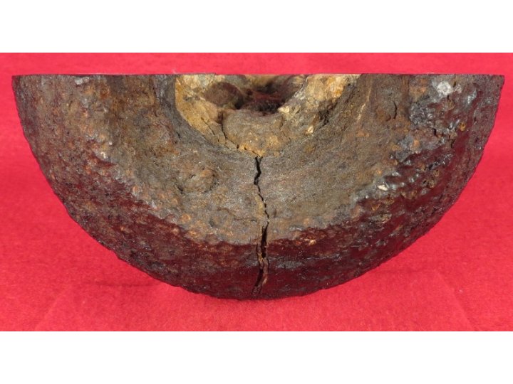 12 Pounder Cannonball Case-Shot Half for use w/ Rare Wright Time Fuze