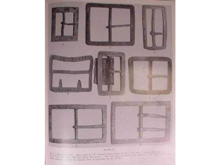 Excavated Artifacts from Battlefields and Campsites of the Civil War 1861-1865