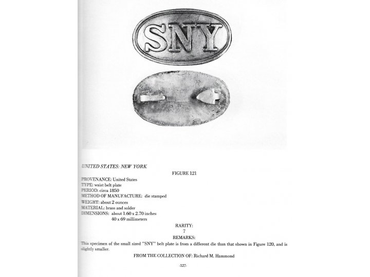 Plates and Buckles of the American Military 1795-1874