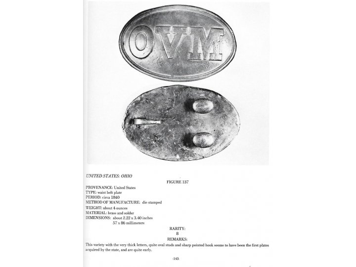 Plates and Buckles of the American Military 1795-1874
