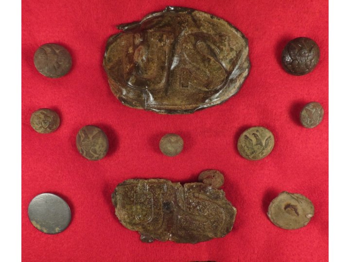 Relics Display From Jericho Mill, North Anna River, Caroline Co., VA
