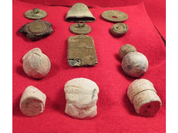 Excavated Relics - Gen. Hugar's Camp 