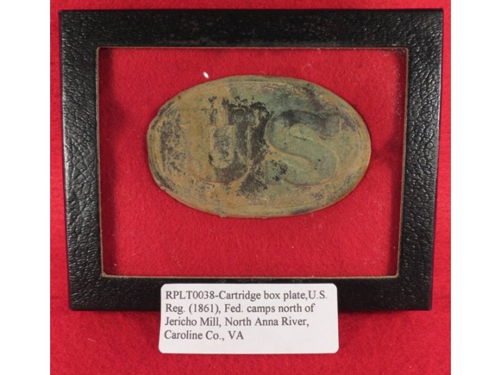 US Cartridge Box Plate - Jericho Mill, VA