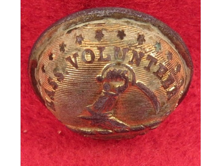 Massachusettes State Seal Coat Button