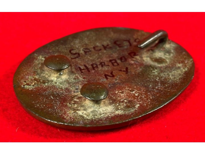 War of 1812 Militia Shoulder Belt Plate - Sackets Harbor - Published