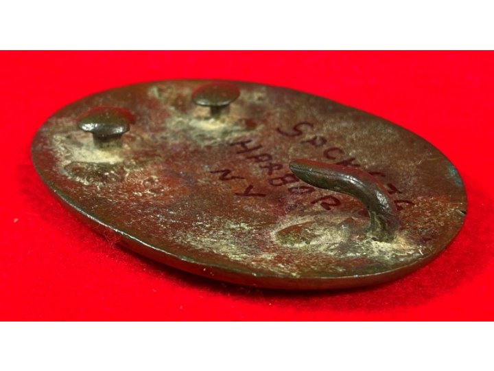 War of 1812 Militia Shoulder Belt Plate - Sackets Harbor - Published
