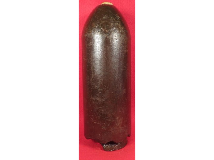 US 3.67 Inch 20 Pounder Parrott Shell with Display Stand