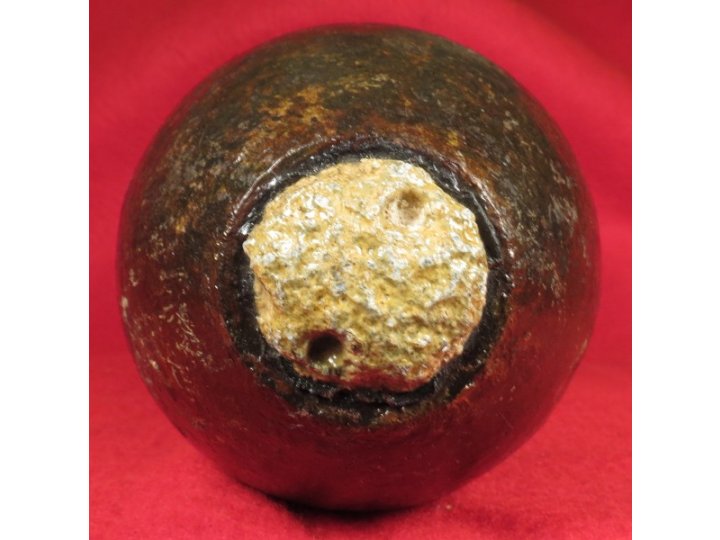 US 3.67 Inch 20 Pounder Parrott Shell with Display Stand