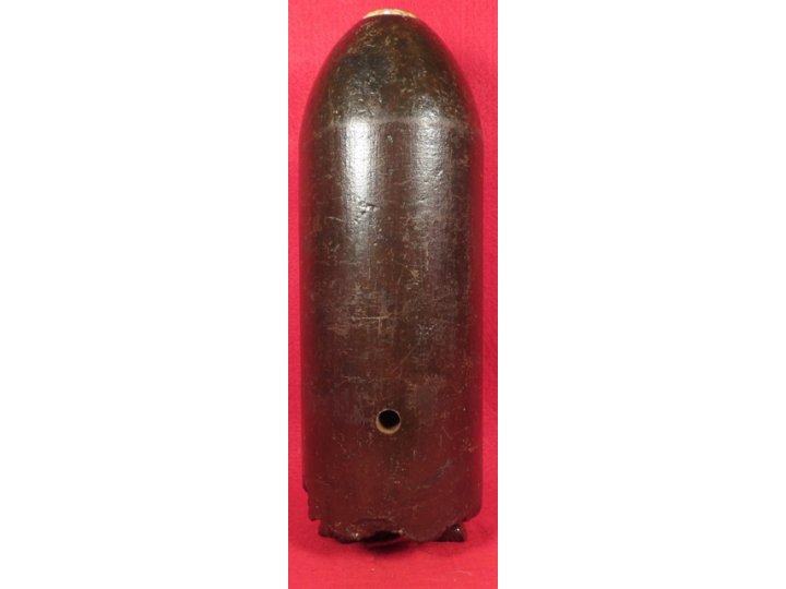 US 3.67 Inch 20 Pounder Parrott Shell with Display Stand