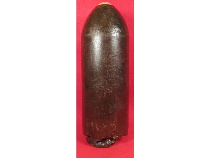 US 3.67 Inch 20 Pounder Parrott Shell with Display Stand