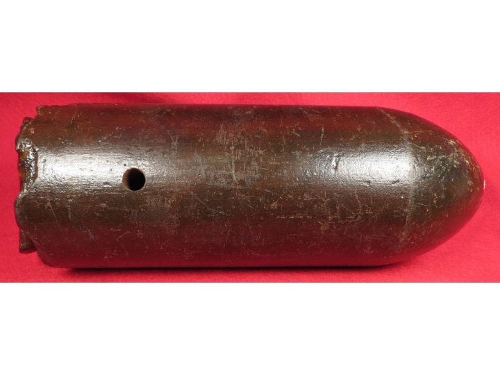 US 3.67 Inch 20 Pounder Parrott Shell with Display Stand