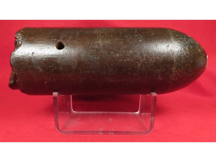 US 3.67 Inch 20 Pounder Parrott Shell with Display Stand