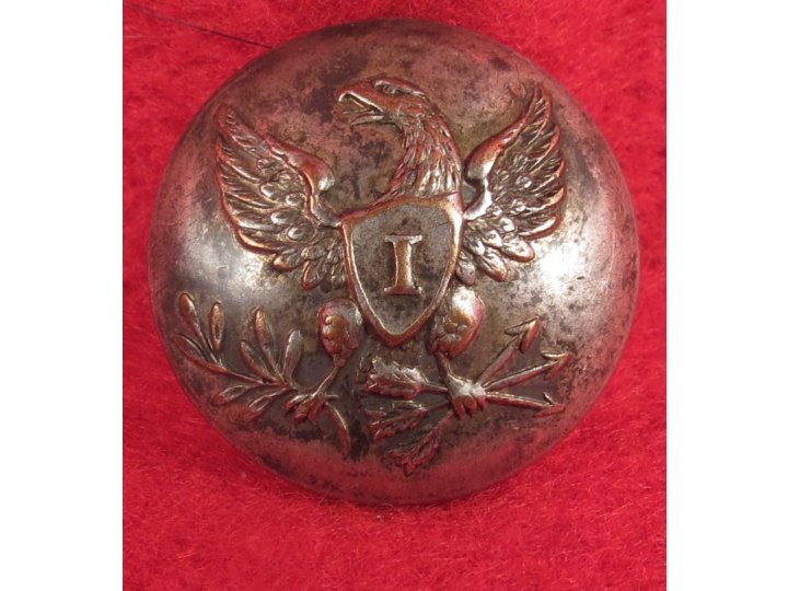 Pre-Civil War Infantry Coat Button - Silvered