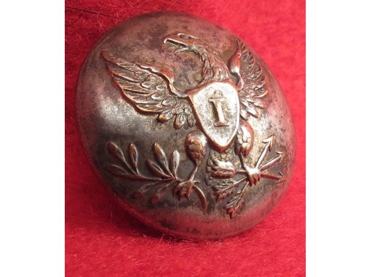 Pre-Civil War Infantry Coat Button - Silvered