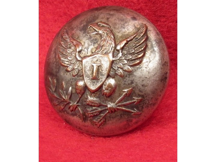 Pre-Civil War Infantry Coat Button - Silvered