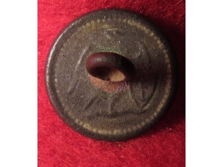 Flat Cuff Button - Eagle with Anchor in Shield Backmark