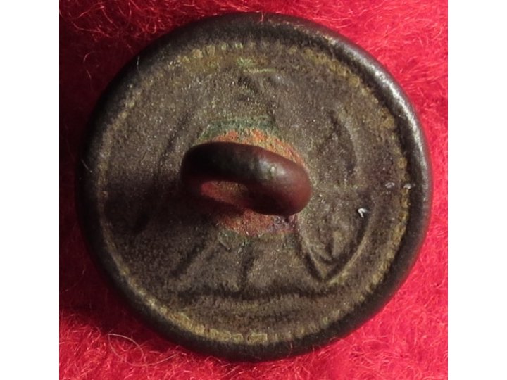 Flat Cuff Button - Eagle with Anchor in Shield Backmark