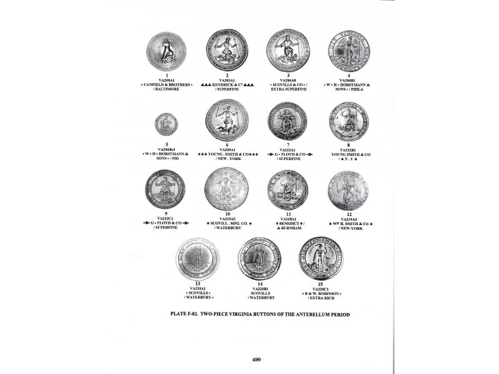 Uniform Buttons of the United States 1776 - 1865  - Signed by Author