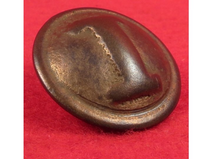 Confederate Infantry Coat Button - "Cast I" - Non-Excavated 