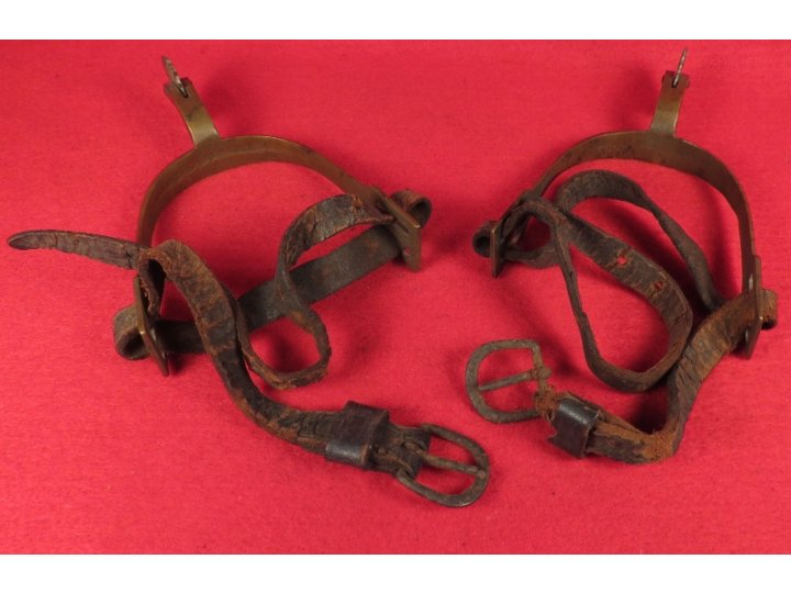 Pair of Spurs with Straps