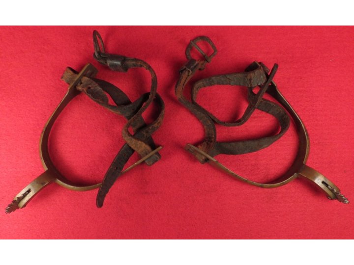 Pair of Spurs with Straps