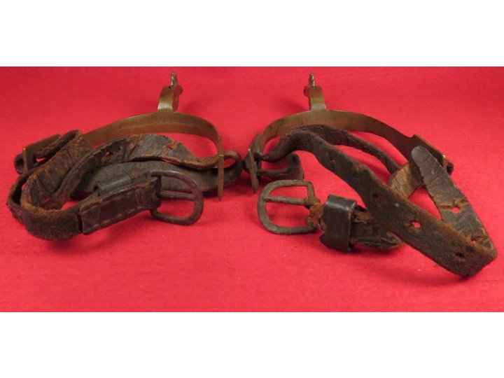 Pair of Spurs with Straps