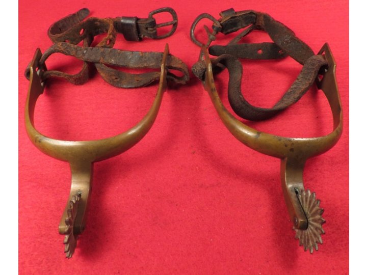 Pair of Spurs with Straps