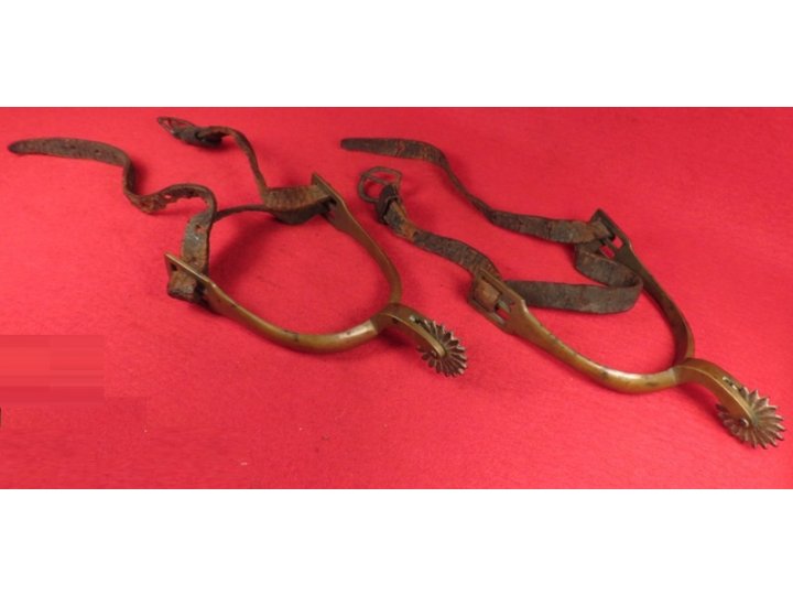 Pair of Spurs with Straps